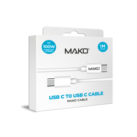 "fÌ_r alle GerÌ_te mit USB-C  USB-C 2.0  beidseitig, 1.0m 100W  weiss"