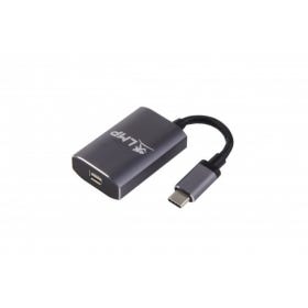 LMP USB-C to Mini-DisplayPort Adapter, USB 3.1 (m) to Mini-DP 1.2 (f) (max. 4K@60Hz), alu, space grey