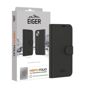 Eiger North Folio Case for iPhone 16e - black