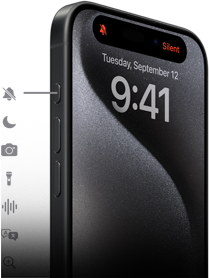 Ein iPhone 15 Pro mit neun verschiedenen Optionen, um den Action Button einzurichten