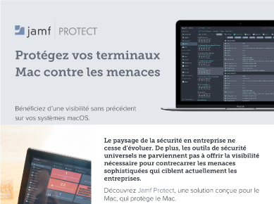 Brochure Jamf Protect Protection points terminaison Apple spécifiques Mac