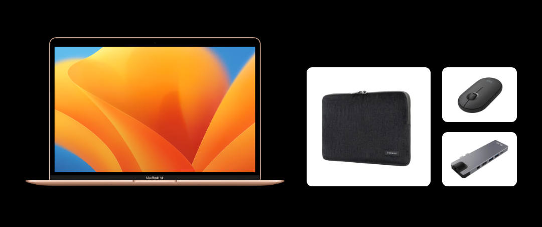 MacBook Air ten percent discount Free case, mouse and USB dock