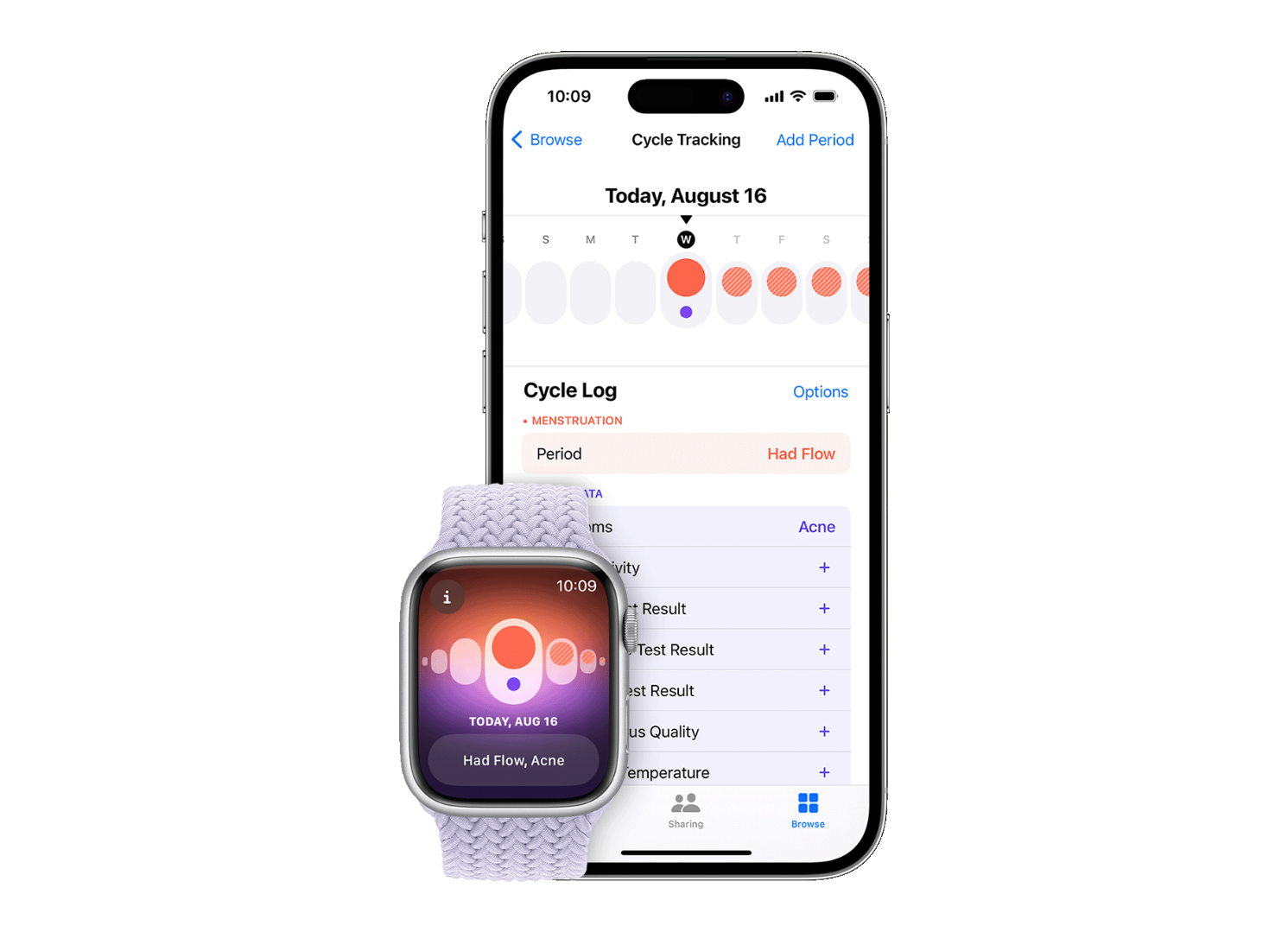 Suivi du Cycle sur l’Apple Watch
