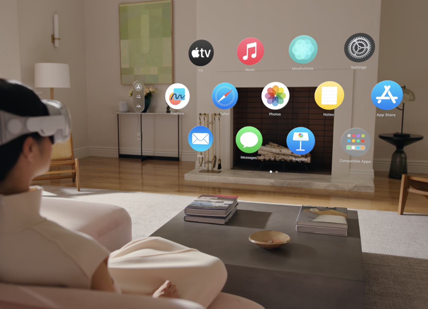 Applications Apple vues par le Vision Pro